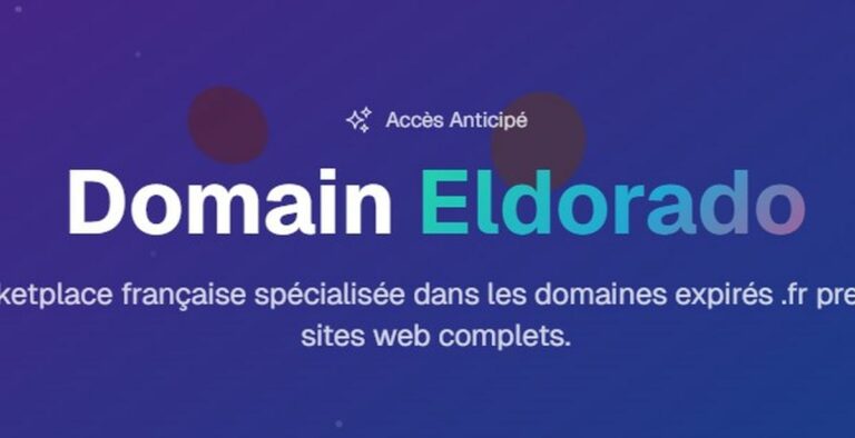 Domain Eldorado : la marketplace française pour domaines expirés .fr et sites web complets